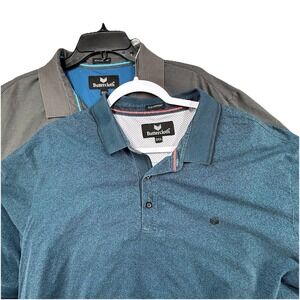 LOT of 2 Butter‎ Cloth Mens 2XL Icy Cotton Performance S/S Polo Shirt